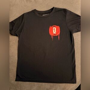 Baseball lifestyle 101  Black Kids Shirt with Red Graphic